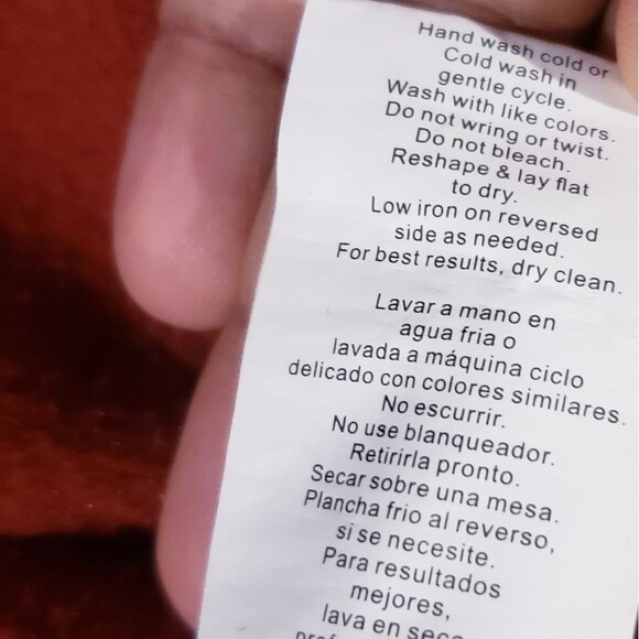 Emerette Burnt Orange Cotton Sweater M - Picture 3 of 5